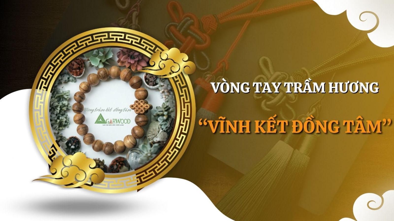 Vòng tay trầm hương vĩnh kết đồng tâm