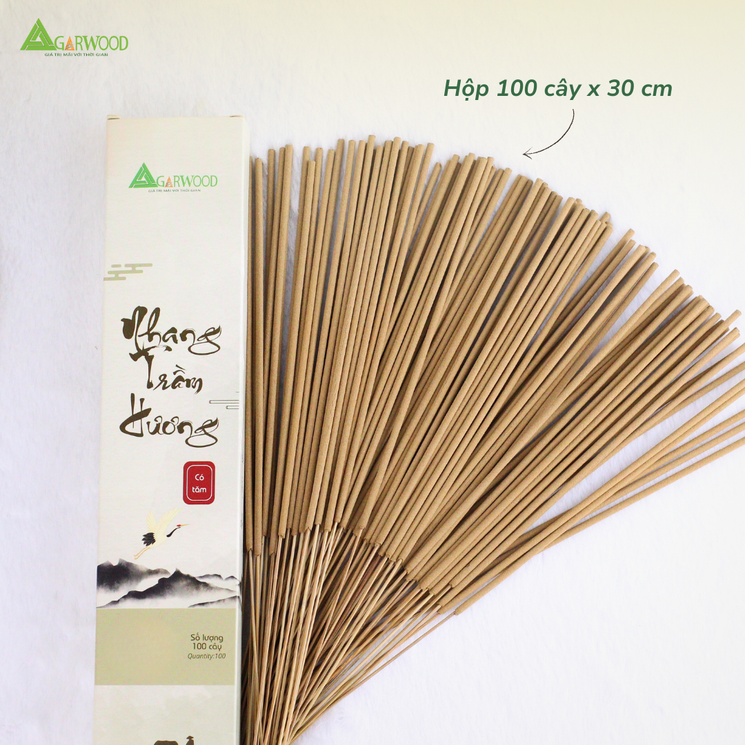 Nhang Cây VIP Trầm Hương TTT (có tăm) mùi thơm nhẹ dễ chịu, ít khói không cay mắt, dùng thờ cúng, khử mùi thanh lọc không khí