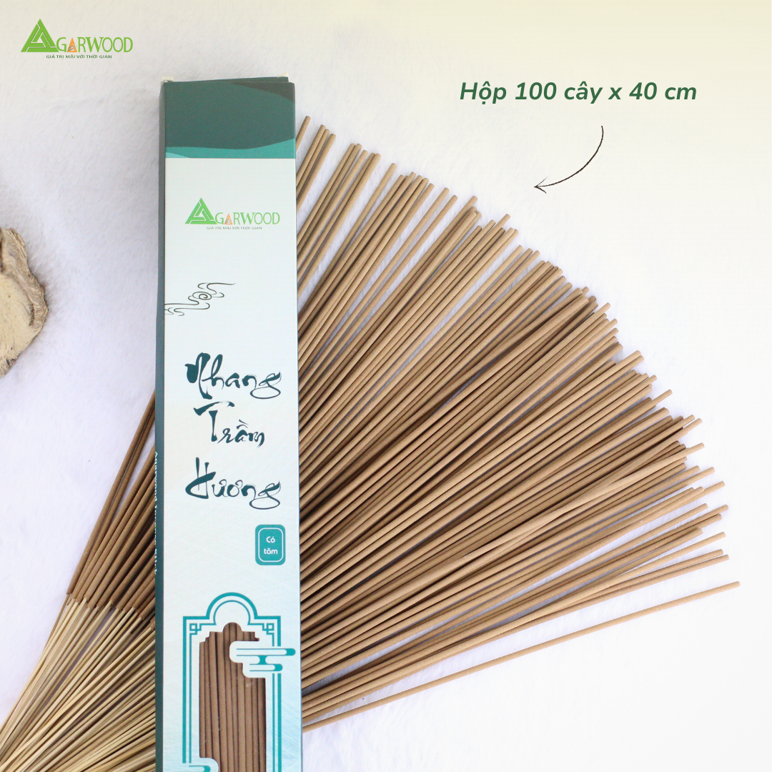 Nhang Cây VIP Trầm Hương TTT (có tăm) mùi thơm nhẹ dễ chịu, ít khói không cay mắt, dùng thờ cúng, khử mùi thanh lọc không khí