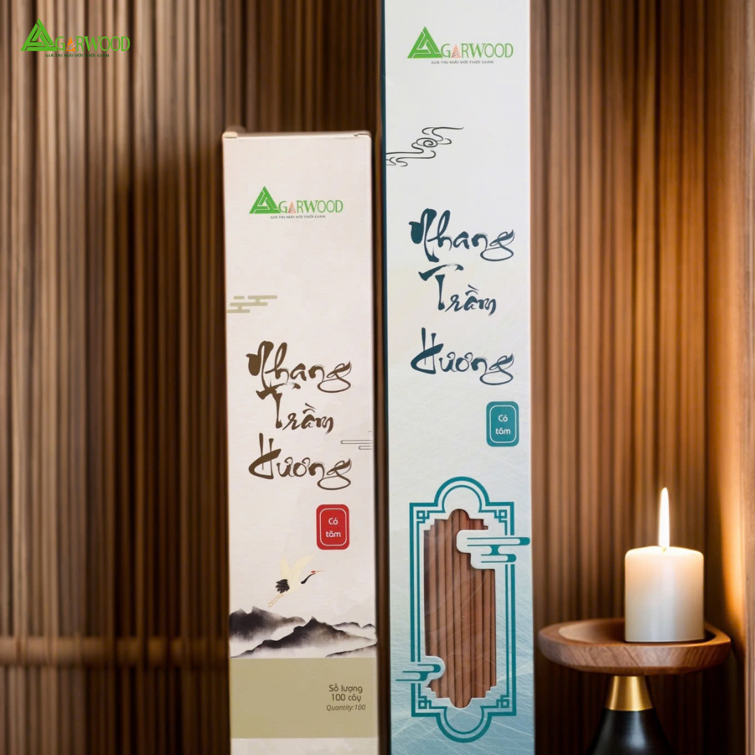Nhang Cây VIP Trầm Hương TTT (có tăm) mùi thơm nhẹ dễ chịu, ít khói không cay mắt, dùng thờ cúng, khử mùi thanh lọc không khí