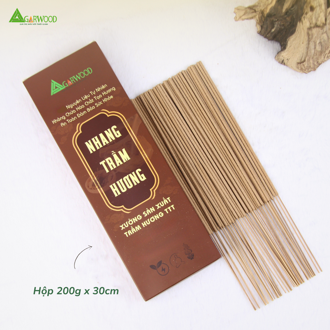 Nhang Cây Trầm Hương TTT (có tăm) mùi thơm nhẹ dễ chịu, ít khói không cay mắt, dùng thờ cúng, khử mùi thanh lọc không khí
