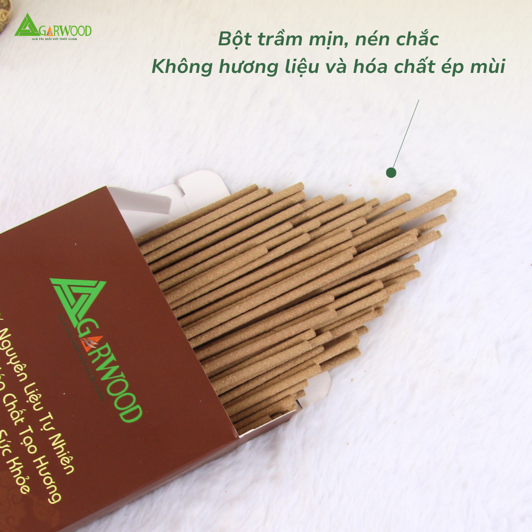 Nhang Cây Trầm Hương TTT (có tăm) mùi thơm nhẹ dễ chịu, ít khói không cay mắt, dùng thờ cúng, khử mùi thanh lọc không khí