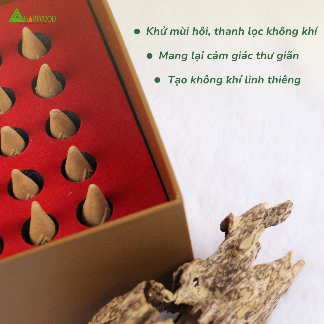 Nhang Nụ PREMIUM Trầm Hương TTT mùi thơm nhẹ dễ chịu, ít khói không cay mắt, dùng thờ cúng, khử mùi thanh lọc không khí