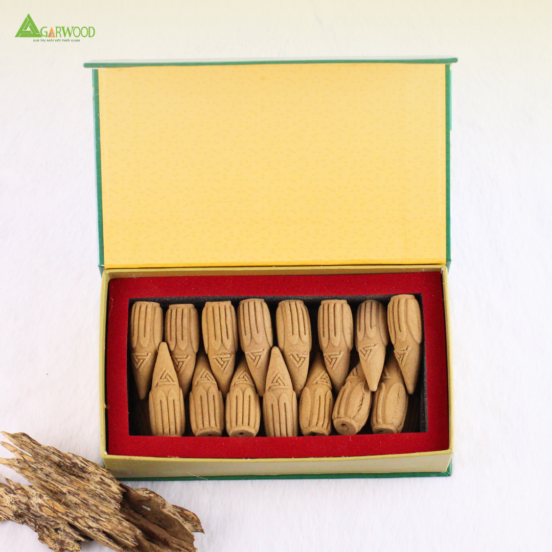 Nhang Nụ Trầm Hương TTT mùi thơm nhẹ dễ chịu, ít khói không cay mắt, dùng thờ cúng, khử mùi thanh lọc không khí