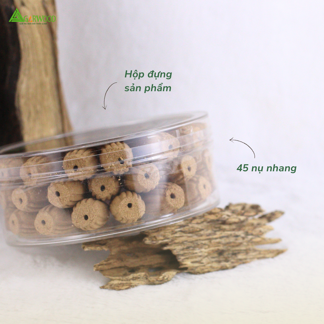 Nhang Nụ Trầm Hương TTT (Hộp 45) mùi thơm nhẹ dễ chịu, ít khói không cay mắt, dùng thờ cúng, khử mùi thanh lọc không khí