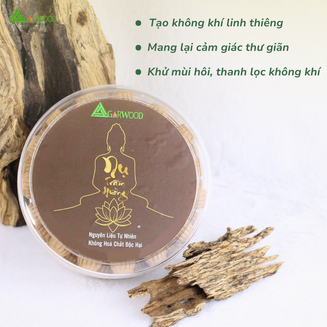 Nhang Nụ Trầm Hương TTT (Hộp 45) mùi thơm nhẹ dễ chịu, ít khói không cay mắt, dùng thờ cúng, khử mùi thanh lọc không khí