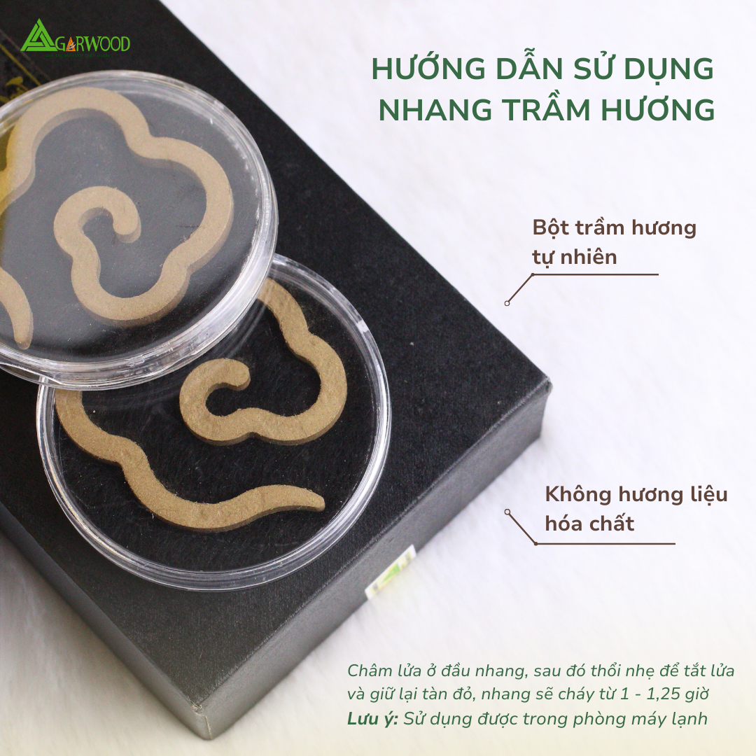 Nhang Vân Mây VIP Trầm Hương TTT mùi nhẹ dễ chịu dùng thờ cúng, thư giãn, khử mùi thanh lọc không khí