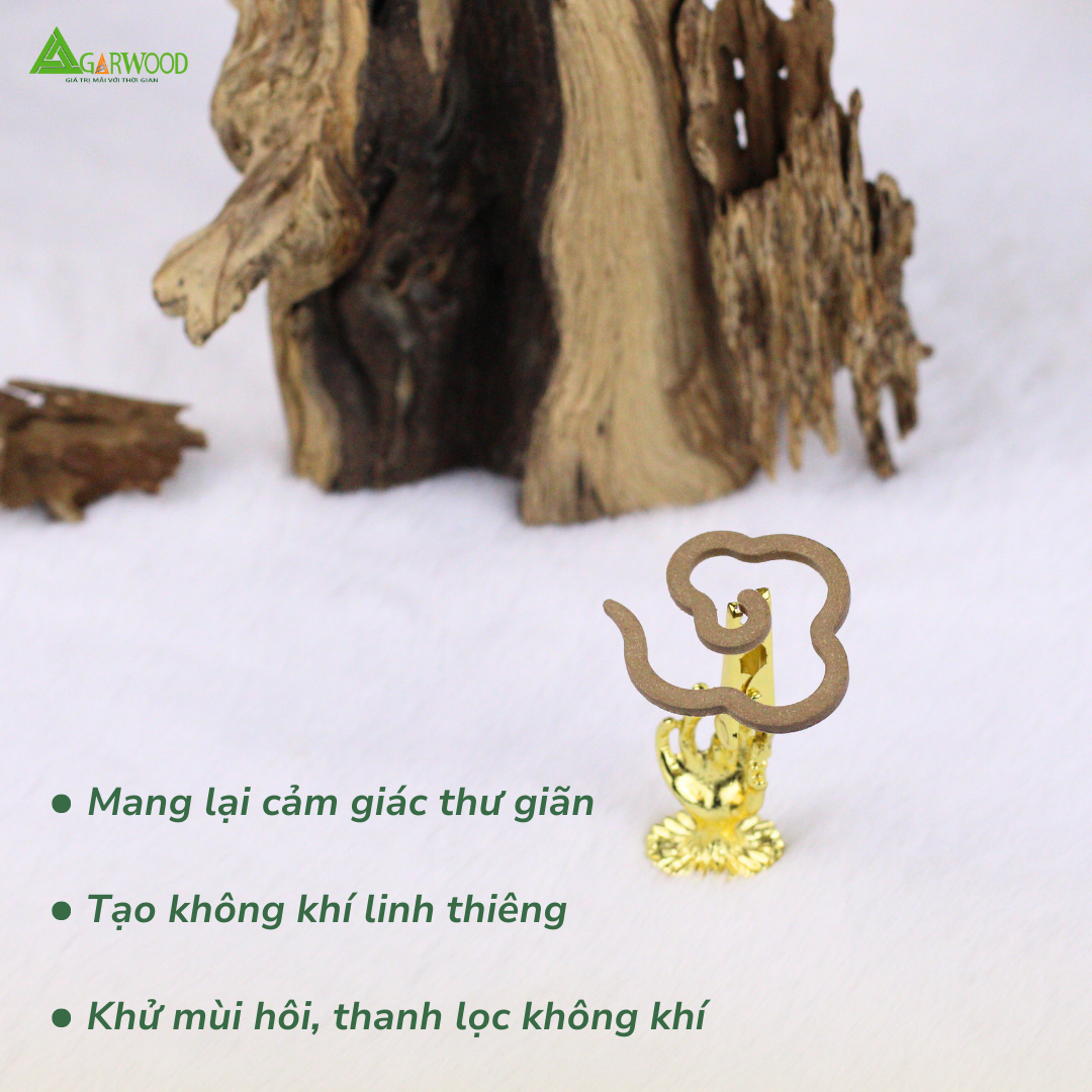 Nhang Vân Mây VIP Trầm Hương TTT mùi nhẹ dễ chịu dùng thờ cúng, thư giãn, khử mùi thanh lọc không khí