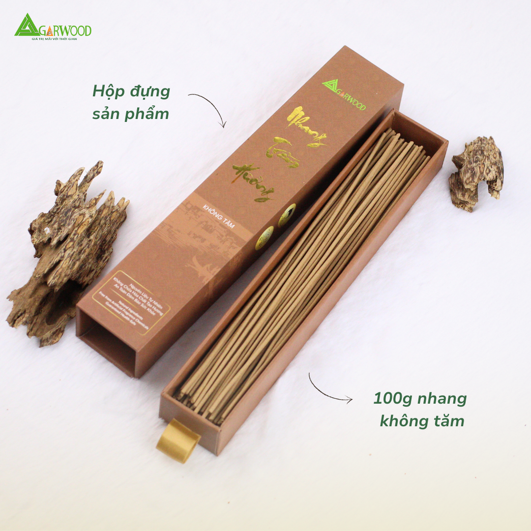 Nhang Không Tăm Trầm Hương TTT mùi thơm nhẹ dễ chịu, ít khói không cay mắt, dùng thư giãn, khử mùi hàng ngày