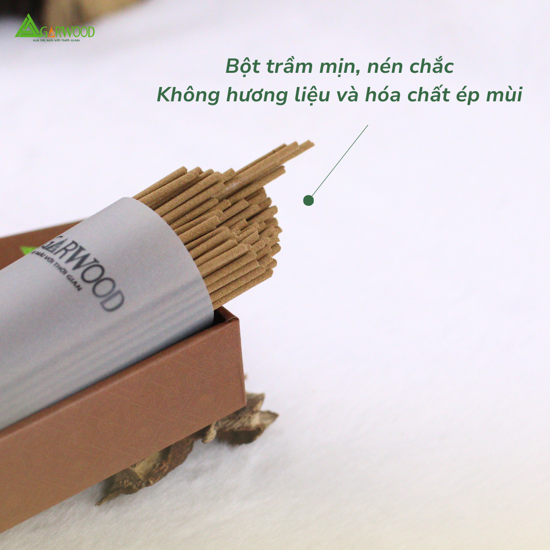 Nhang Không Tăm Trầm Hương TTT mùi thơm nhẹ dễ chịu, ít khói không cay mắt, dùng thư giãn, khử mùi hàng ngày
