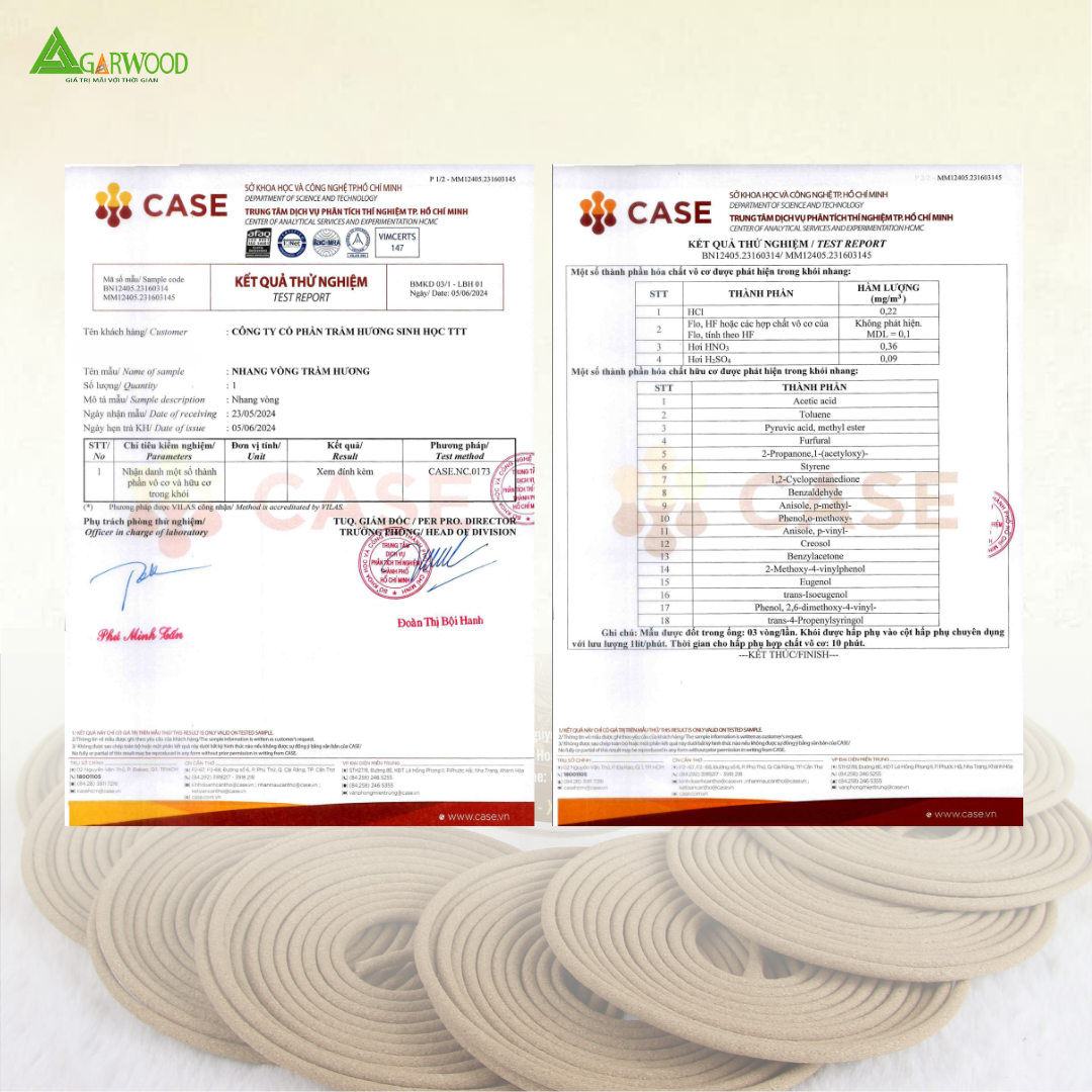 Nhang Vòng Trầm Hương TTT mùi thơm nhẹ dễ chịu, ít khói không cay mắt, dùng thờ cúng, khử mùi thanh lọc không khí