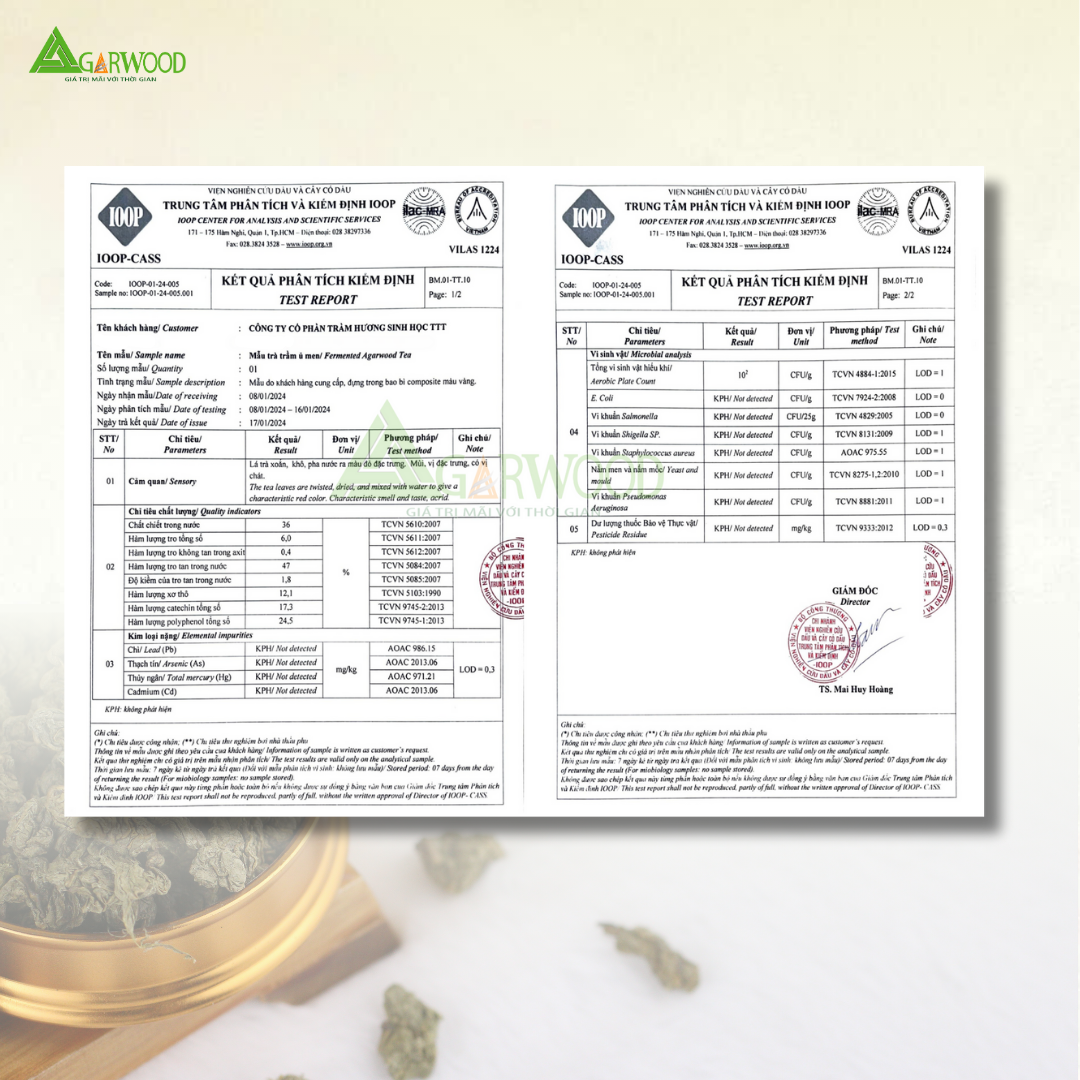 Trầm Trà Trầm Hương TTT lá dó bầu dễ uống, hỗ trợ ngủ ngon, giảm stress, thanh lọc cơ thể, hỗ trợ giải rượu
