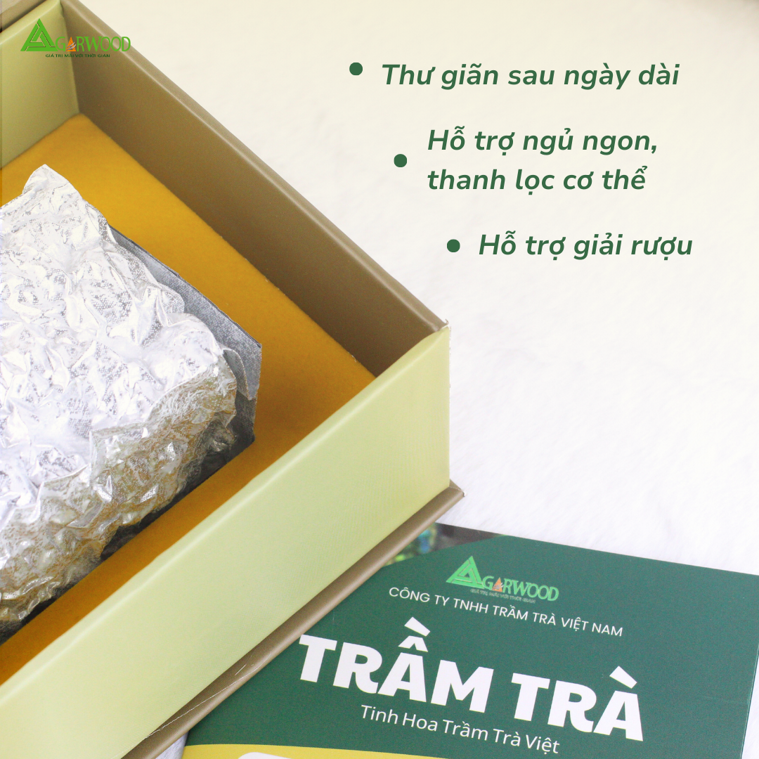 Trầm Trà Trầm Hương TTT lá dó bầu dễ uống, hỗ trợ ngủ ngon, giảm stress, thanh lọc cơ thể, hỗ trợ giải rượu