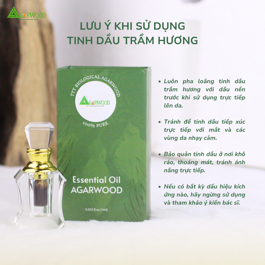 Tinh Dầu SCO2 Trầm Hương TTT hương thơm dịu nhẹ, dùng để xông, trị liệu, massage, hỗ trợ chăm sóc da và sức khỏe