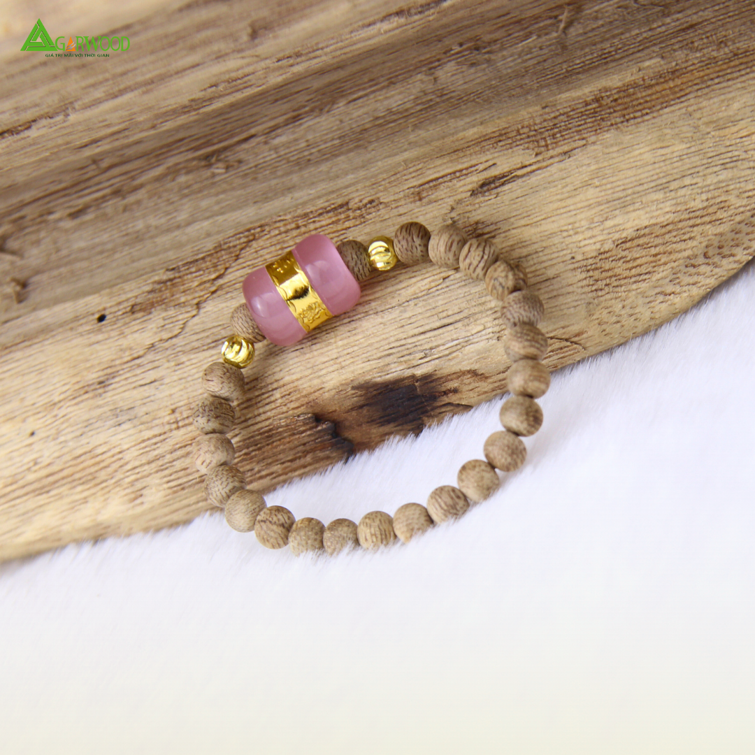 Vòng Trầm Trẻ Em Trầm Hương TTT Vân Đẹp Hỗ Trợ Xua Đuổi Tà Khí, Phong Thủy, Bình An, May Mắn