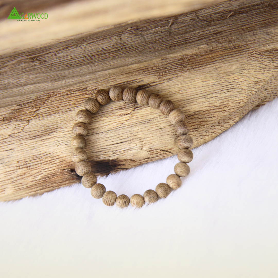 Vòng Trầm Trẻ Em Trầm Hương TTT Vân Đẹp Hỗ Trợ Xua Đuổi Tà Khí, Phong Thủy, Bình An, May Mắn