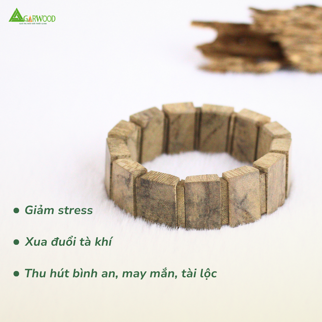 Lắc Tay Trầm Hương TTT Vân Đẹp Hỗ Trợ Xua Đuổi Tà Khí, Phong Thủy, Bình An, May Mắn