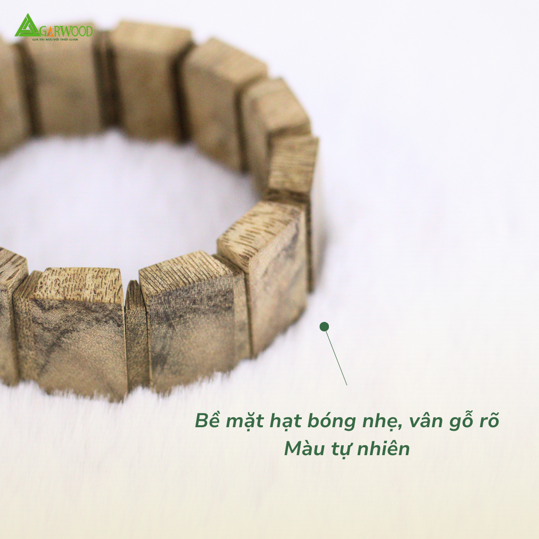 Lắc Tay Trầm Hương TTT Vân Đẹp Hỗ Trợ Xua Đuổi Tà Khí, Phong Thủy, Bình An, May Mắn