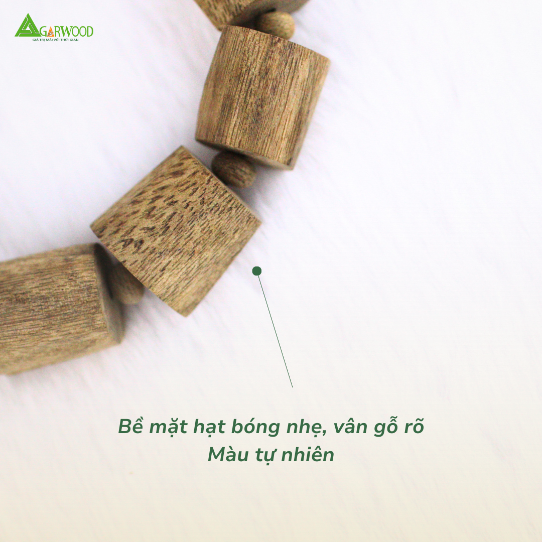 Vòng Trầm Trúc Thô Trầm Hương TTT Vân Đẹp Hỗ Trợ Xua Đuổi Tà Khí, Phong Thủy, Bình An, May Mắn