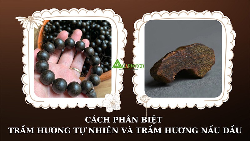 Cách phân biệt trầm tự nhiên và trầm hương nấu dầu